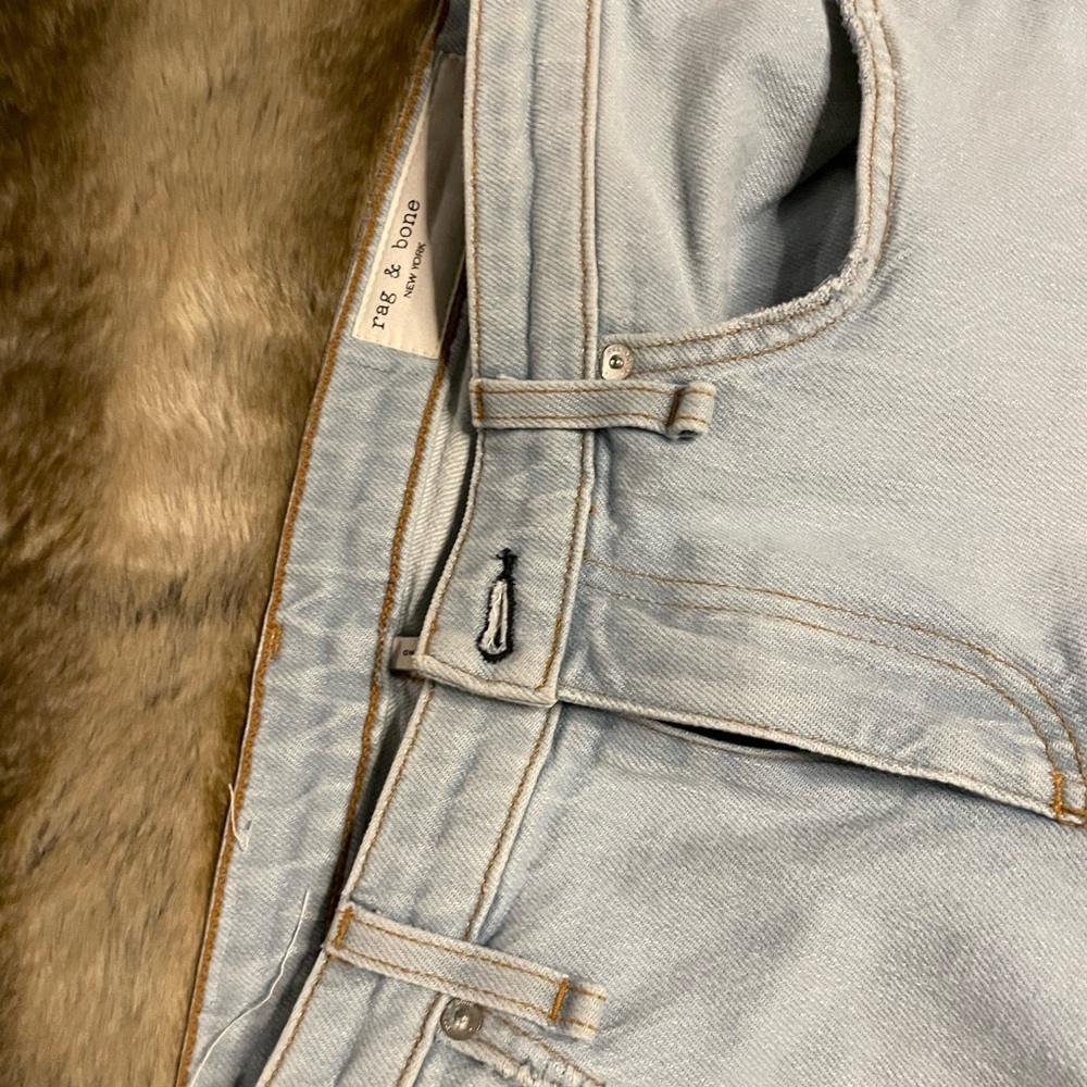 Rag & Bone Light Blue Cropped Jeans - Picture 2 of 7